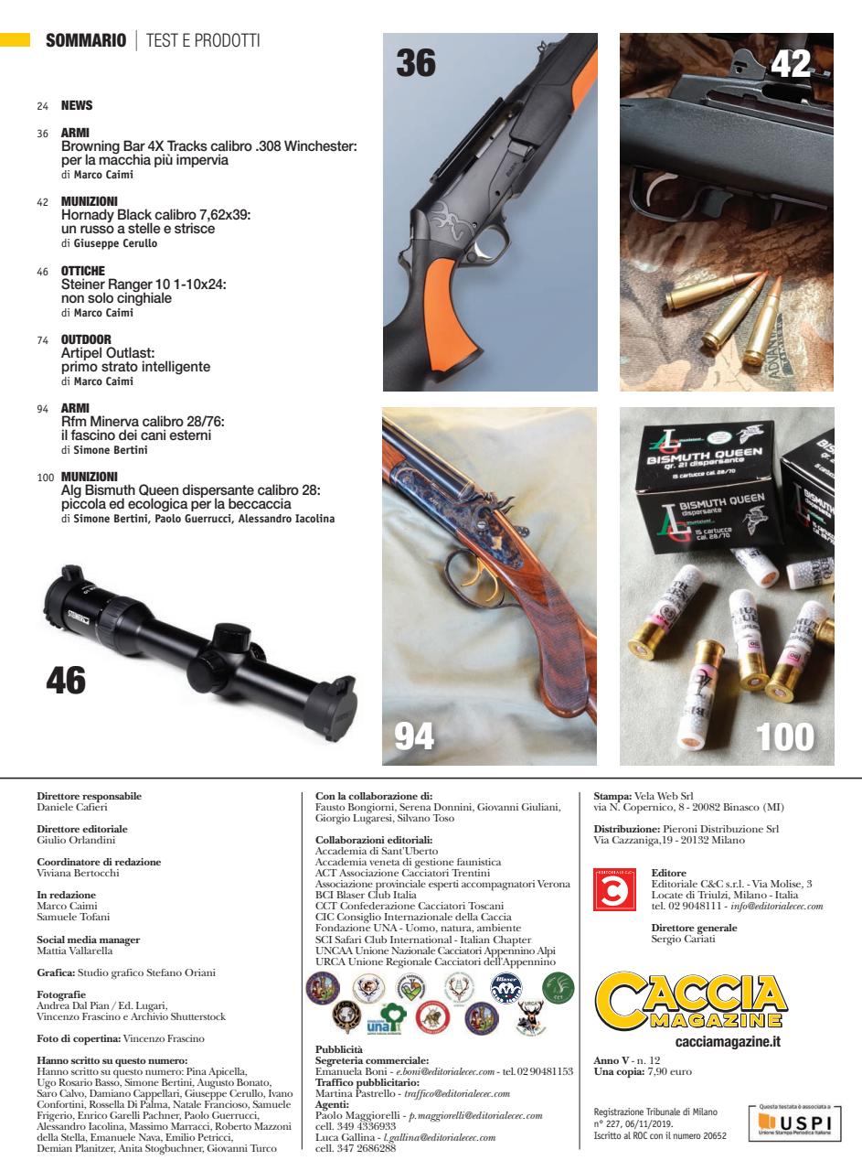 Caccia Magazine Preview Pages