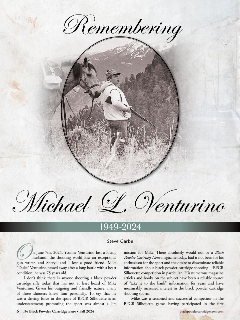 Black Powder Cartridge News Preview Pages