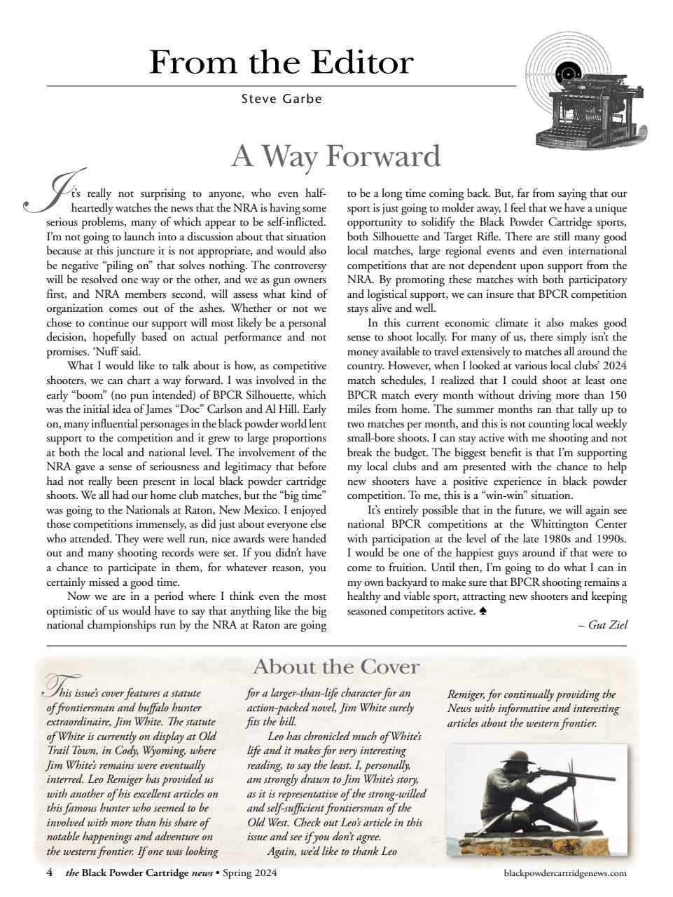 Black Powder Cartridge News Preview Pages