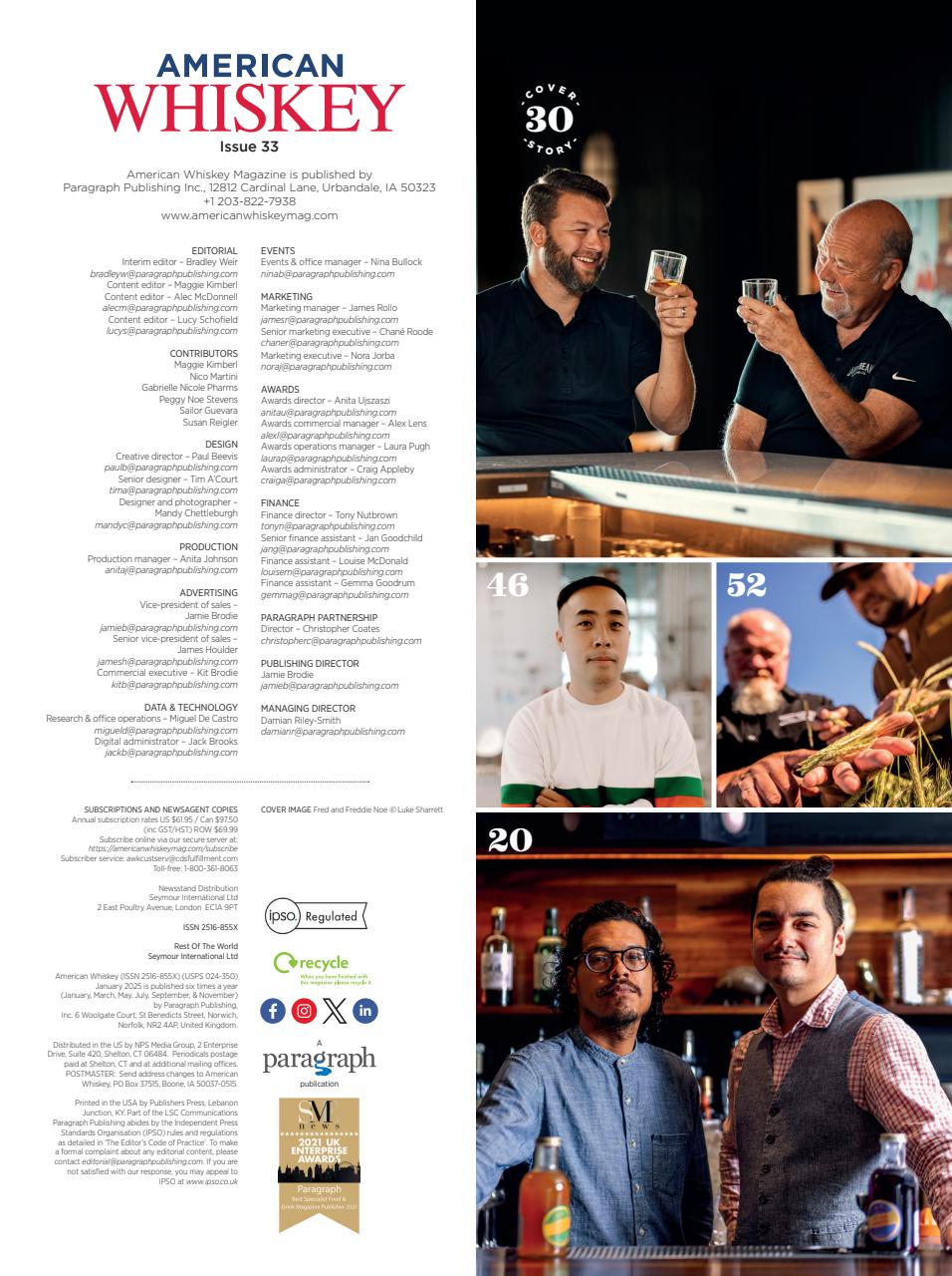 American Whiskey Magazine Preview Pages