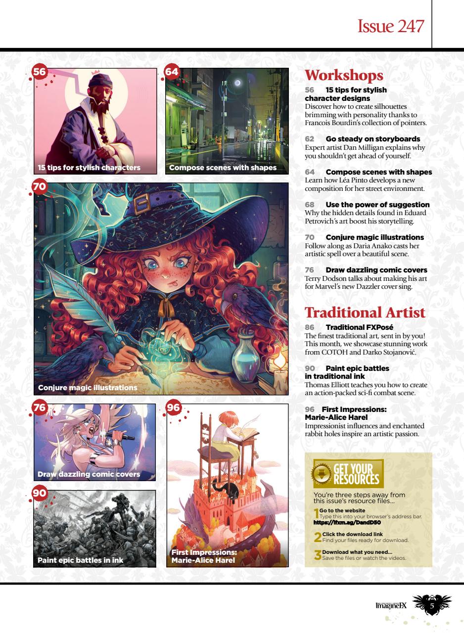 ImagineFX Preview Pages