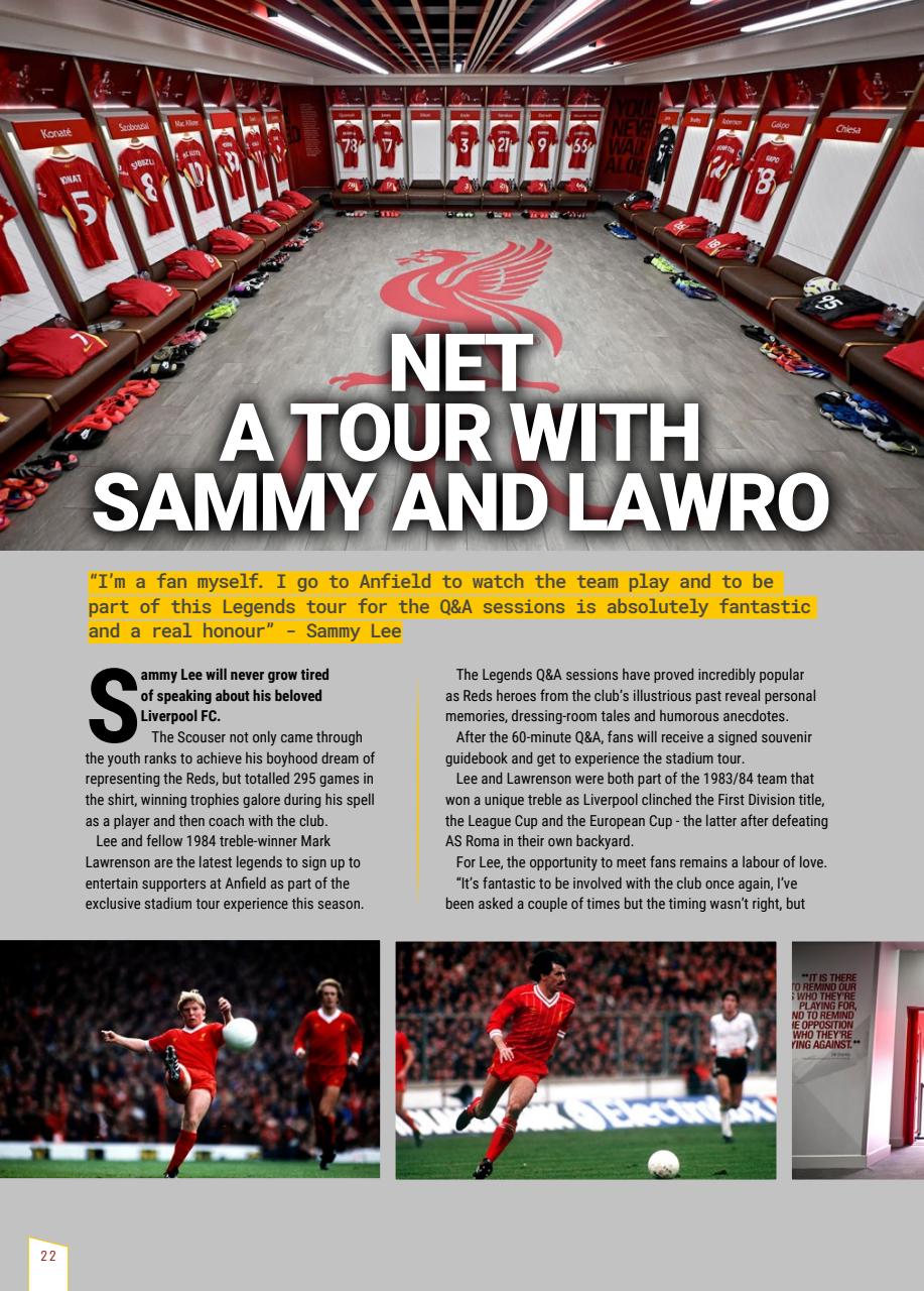 Liverpool FC Programmes Preview Pages