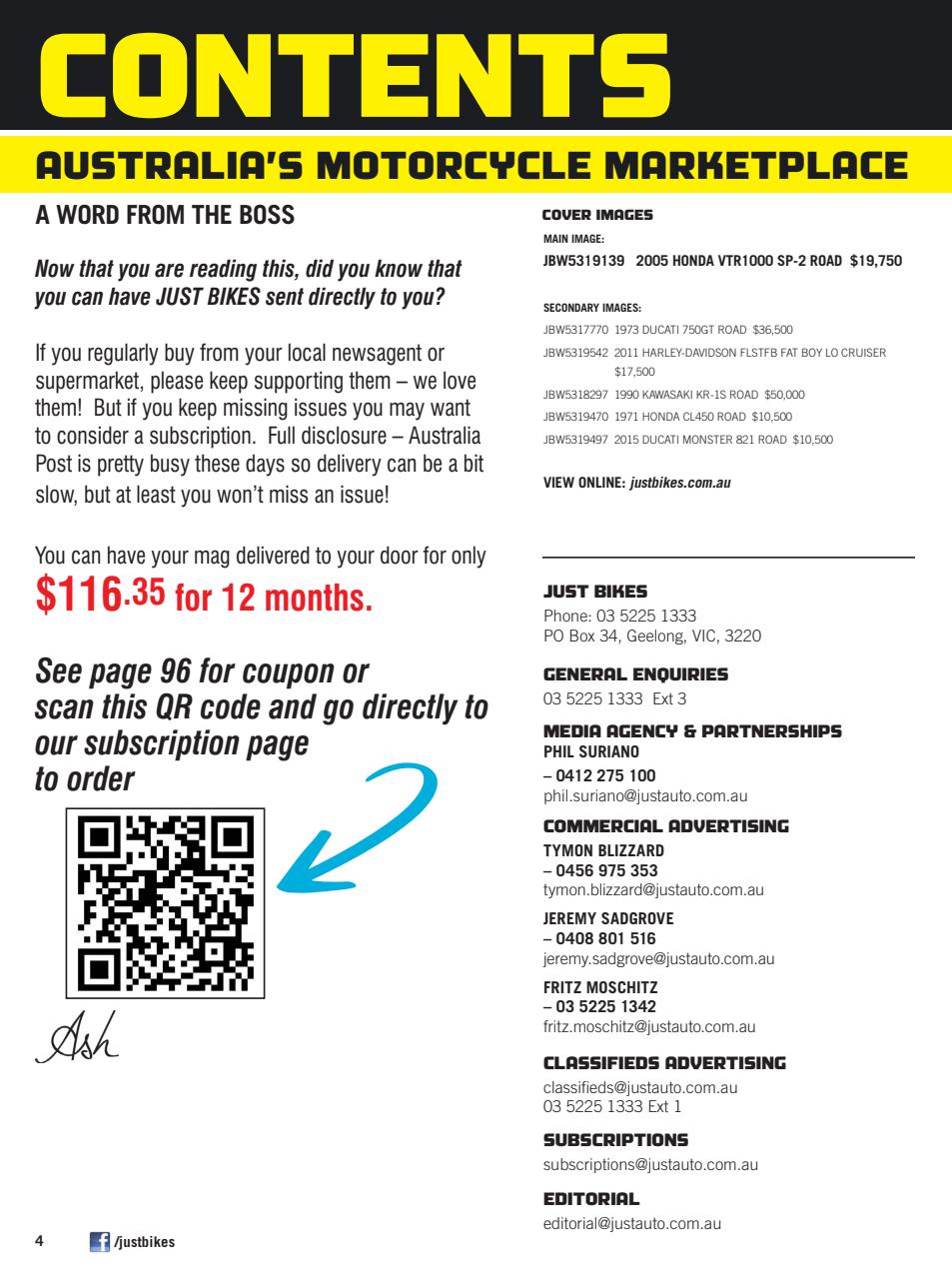 JUST BIKES Preview Pages