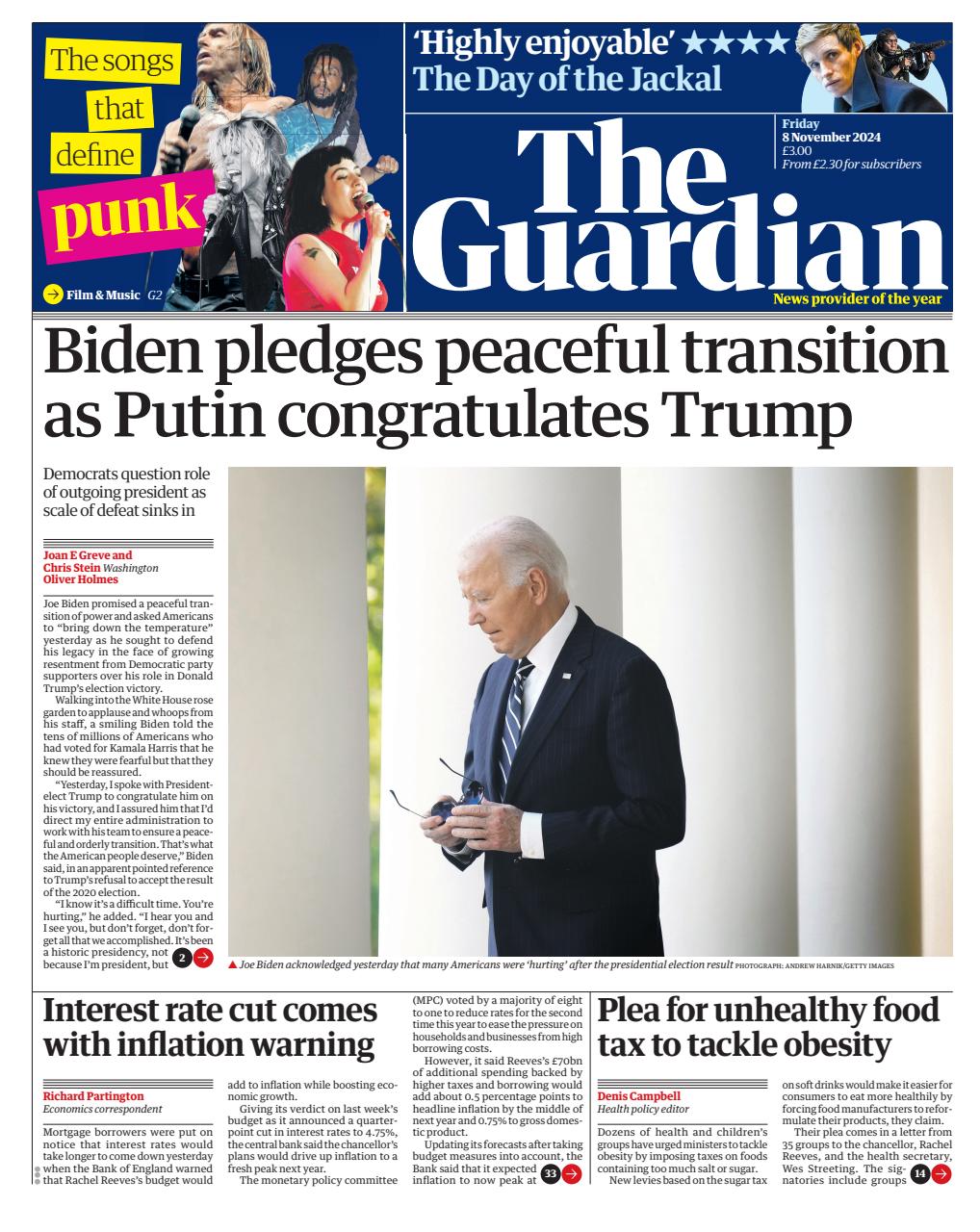 The Guardian Newspaper Preview Pages