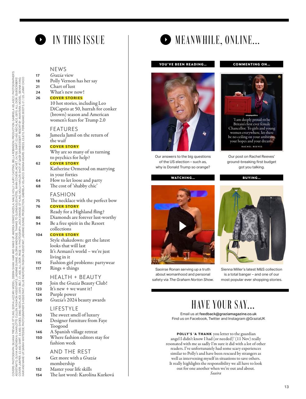 Grazia Preview Pages