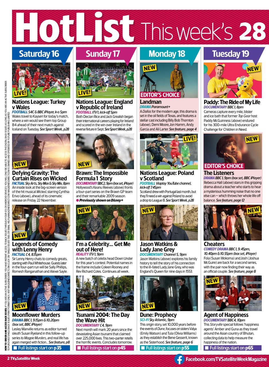 TV & Satellite Week Preview Pages