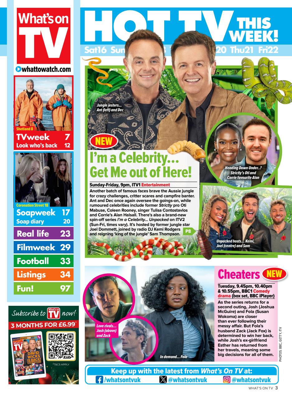 What's on TV Preview Pages