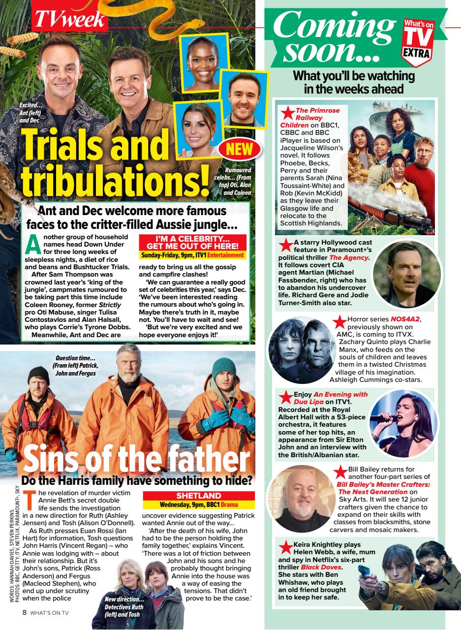 What's on TV Preview Pages