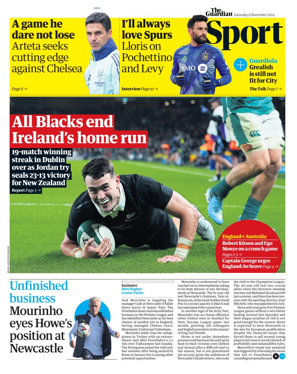 The Guardian Newspaper Preview Pages