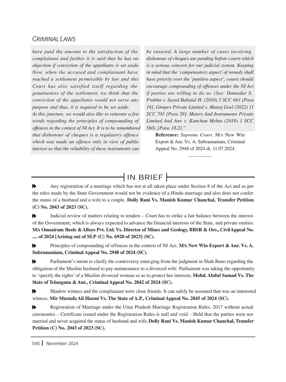 Lawteller – A Legal Awareness Magazine Preview Pages