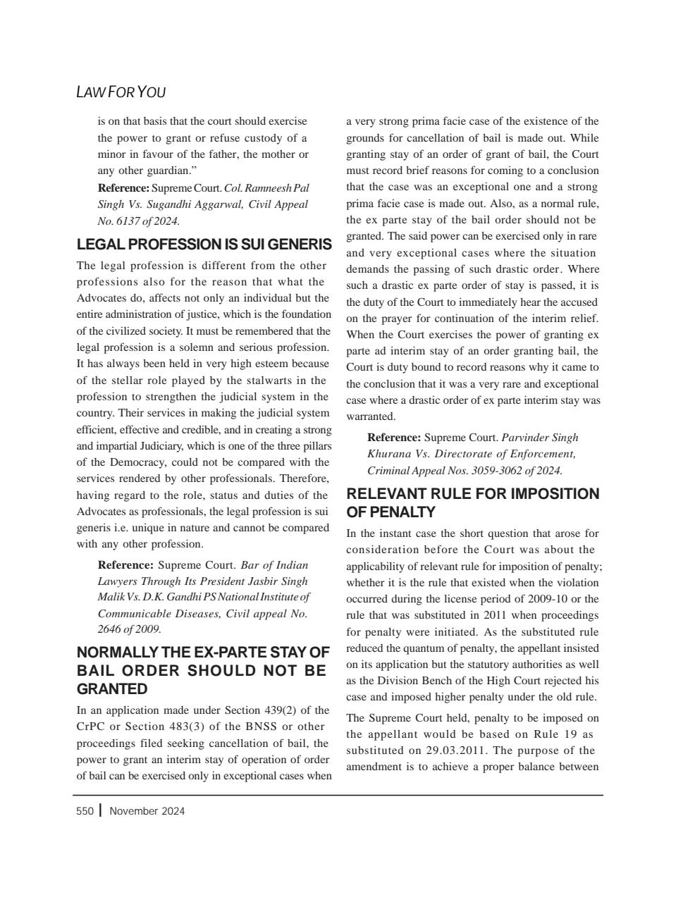 Lawteller – A Legal Awareness Magazine Preview Pages