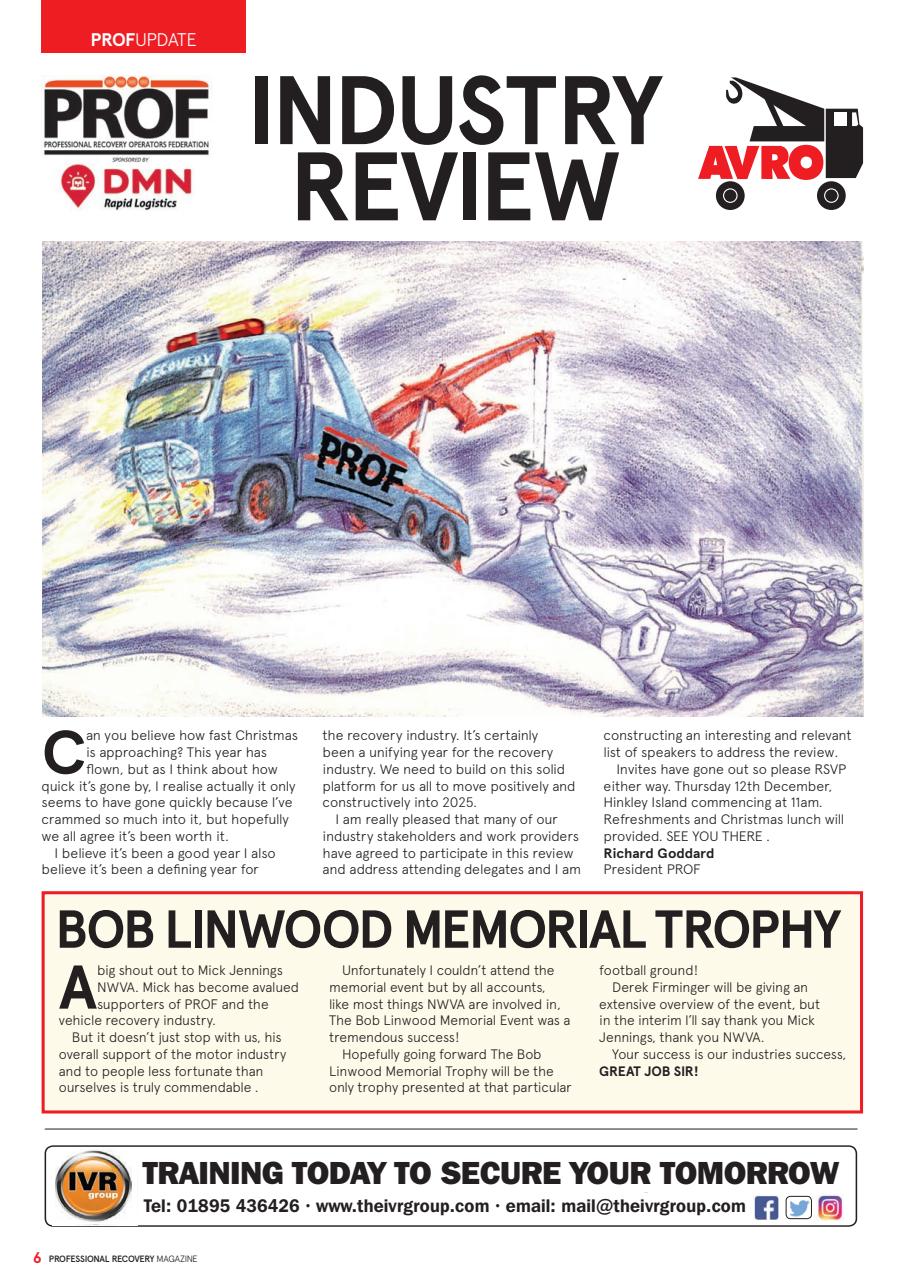 Professional Recovery Magazine Preview Pages