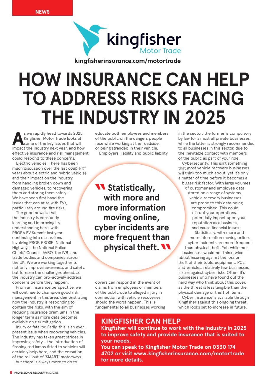 Professional Recovery Magazine Preview Pages