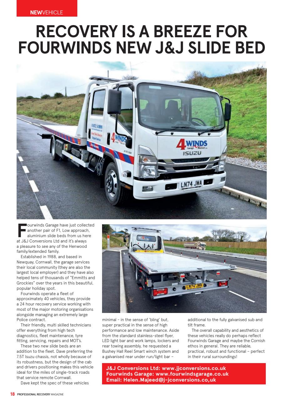 Professional Recovery Magazine Preview Pages