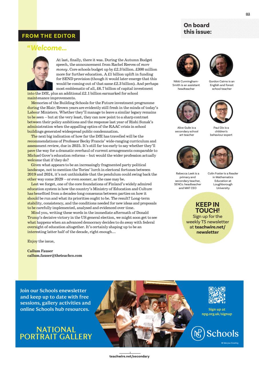 Teach Secondary Preview Pages