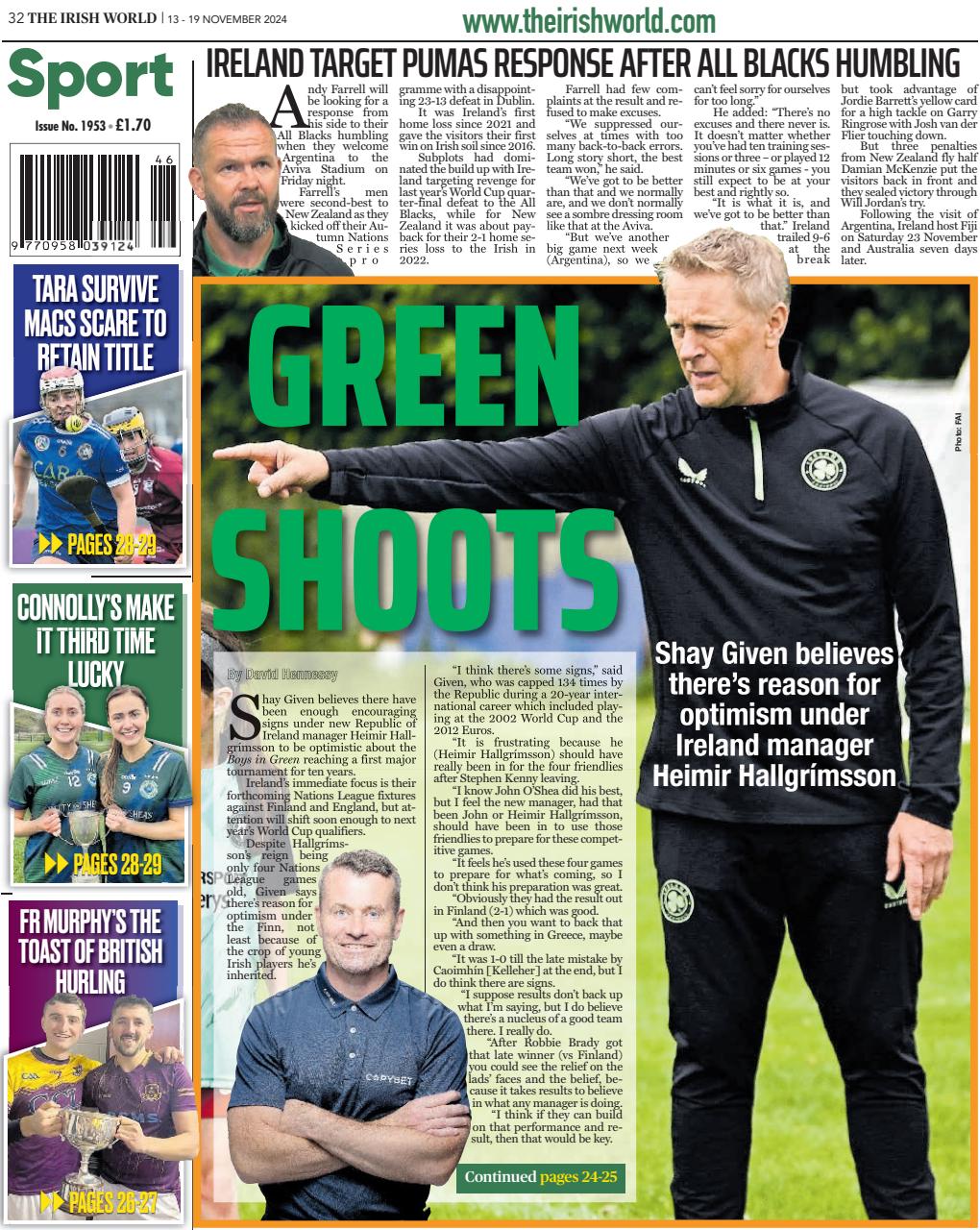 Irish World Preview Pages