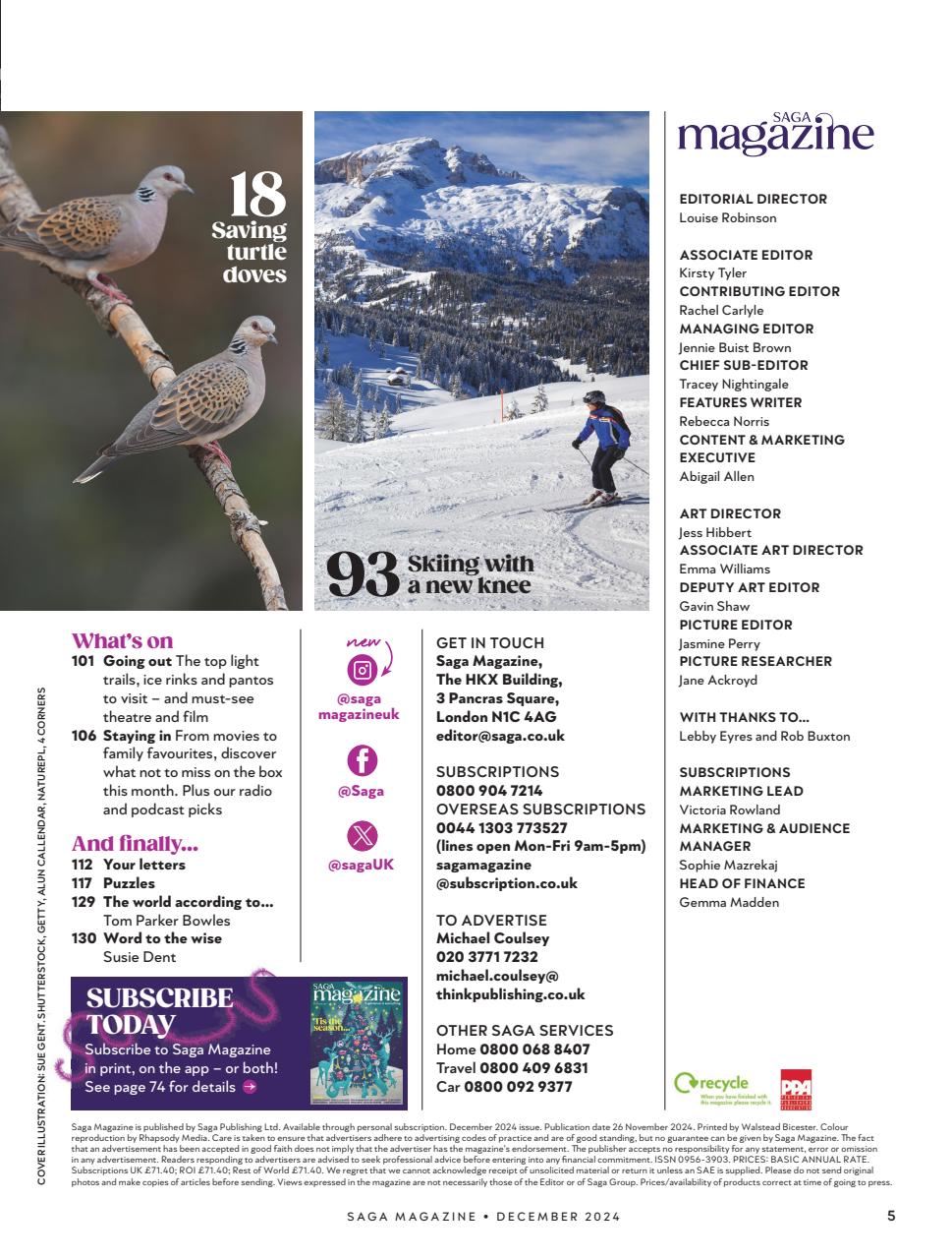 Saga Magazine Preview Pages