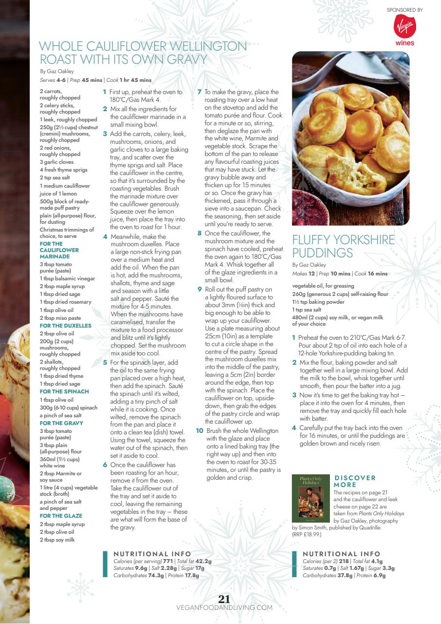 Vegan Food & Living Magazine Preview Pages