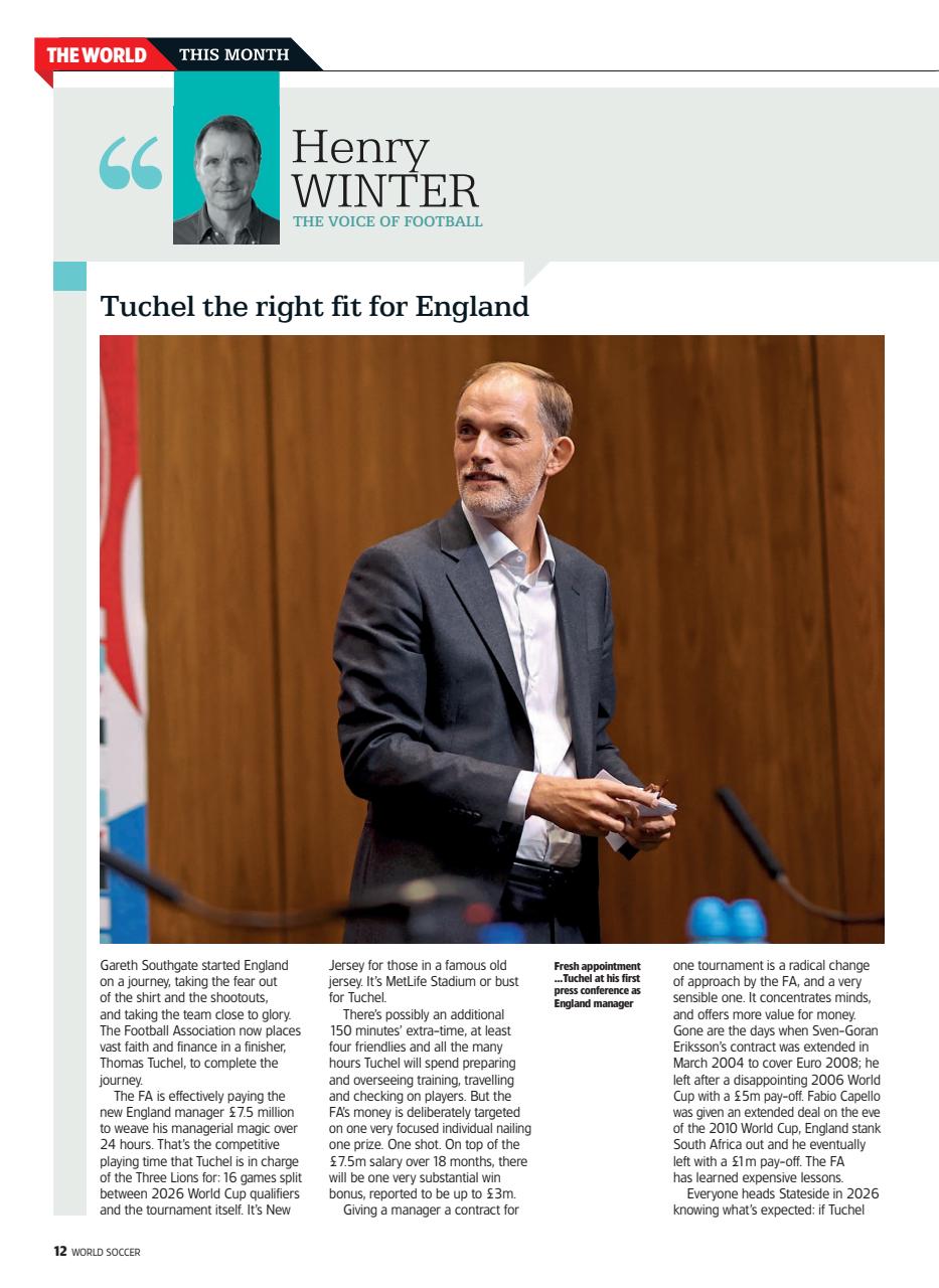 World Soccer Preview Pages