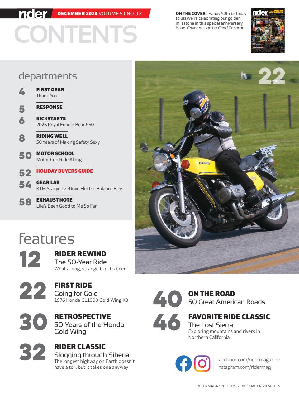Rider Magazine Preview Pages
