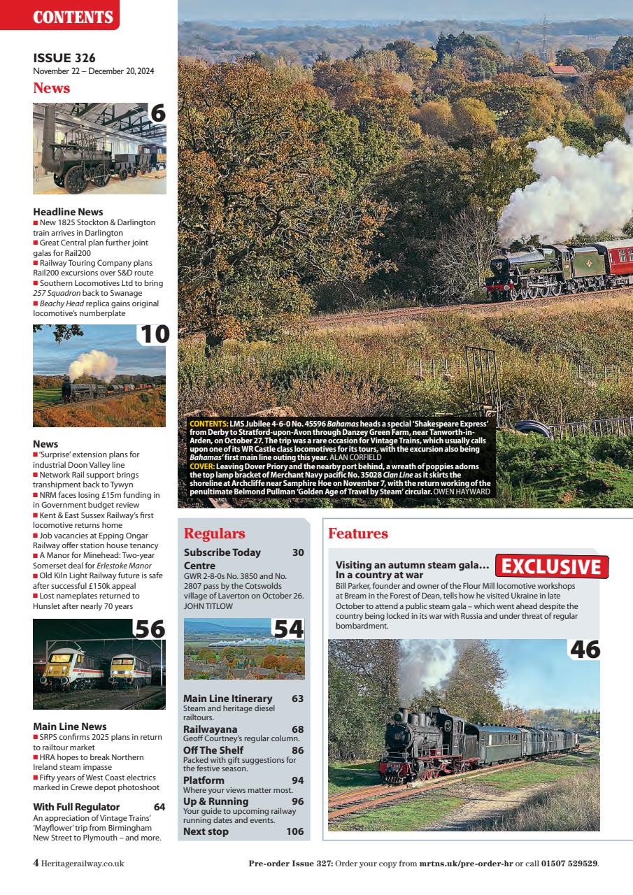 Heritage Railway Preview Pages