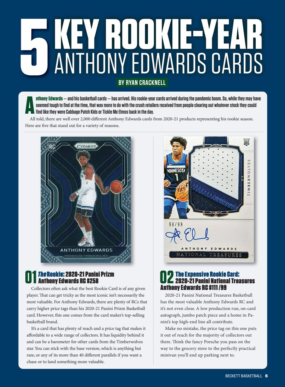 Beckett Basketball Magazine Preview Pages