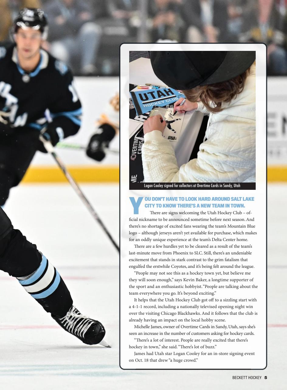 Beckett Hockey Magazine Preview Pages