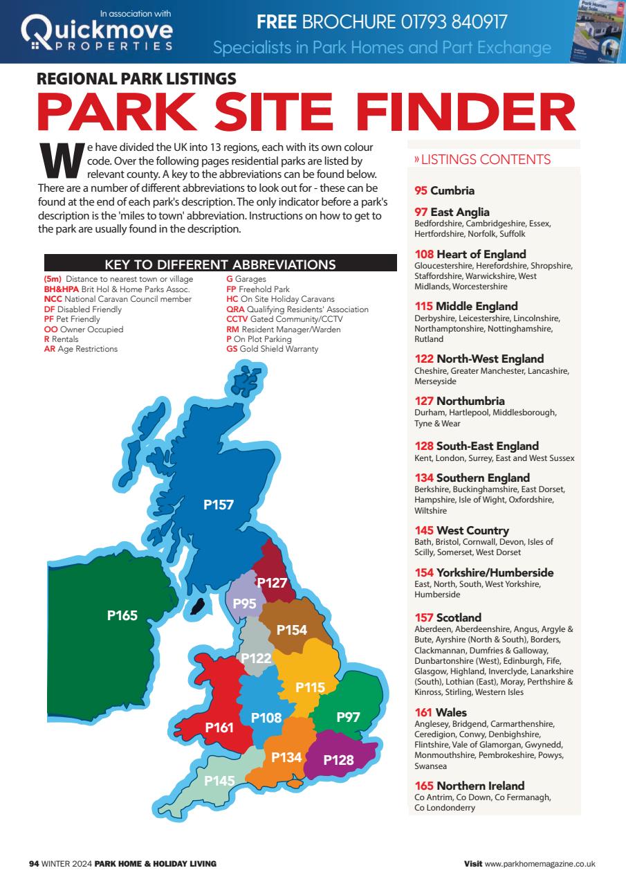 Park Home & Holiday Living Preview Pages