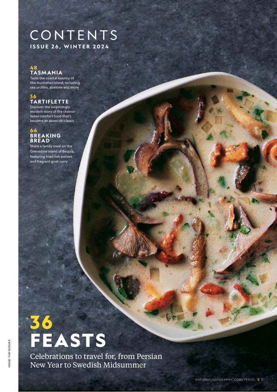 National Geographic Traveller Food Preview Pages