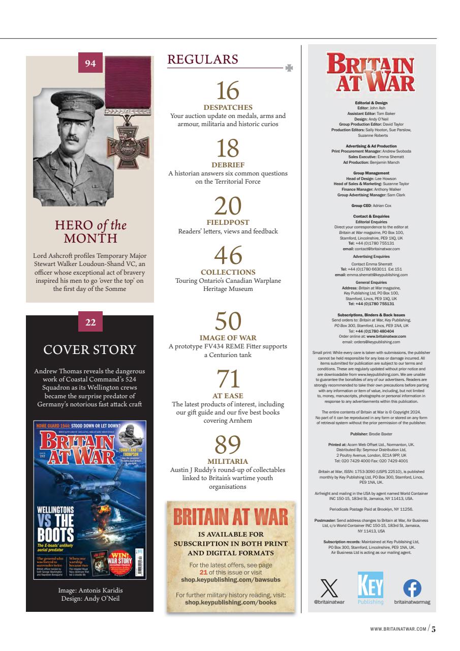 Britain at War Magazine Preview Pages