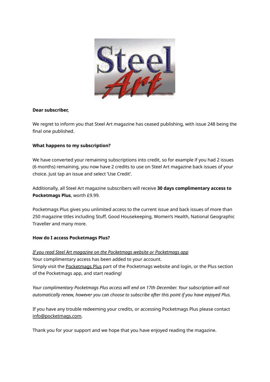 Steel Art Preview Pages