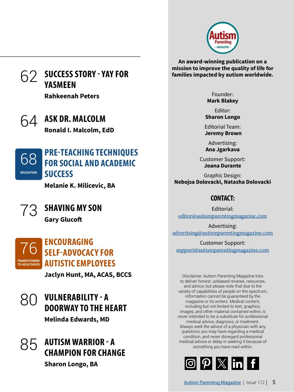 Autism Parenting Preview Pages