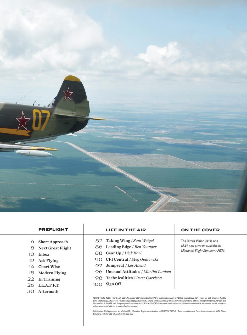 FLYING Magazine Preview Pages