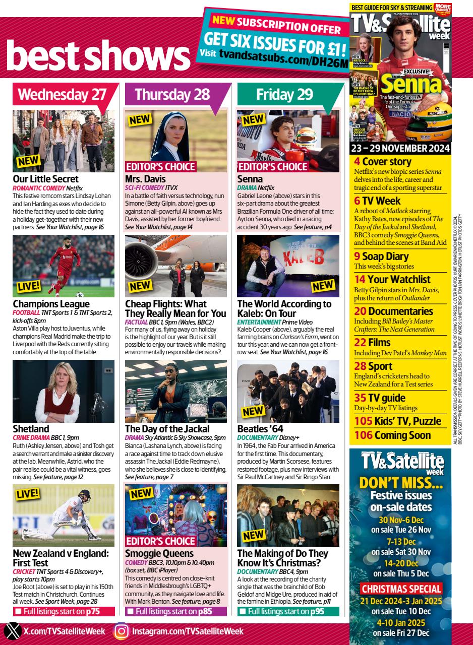 TV & Satellite Week Preview Pages