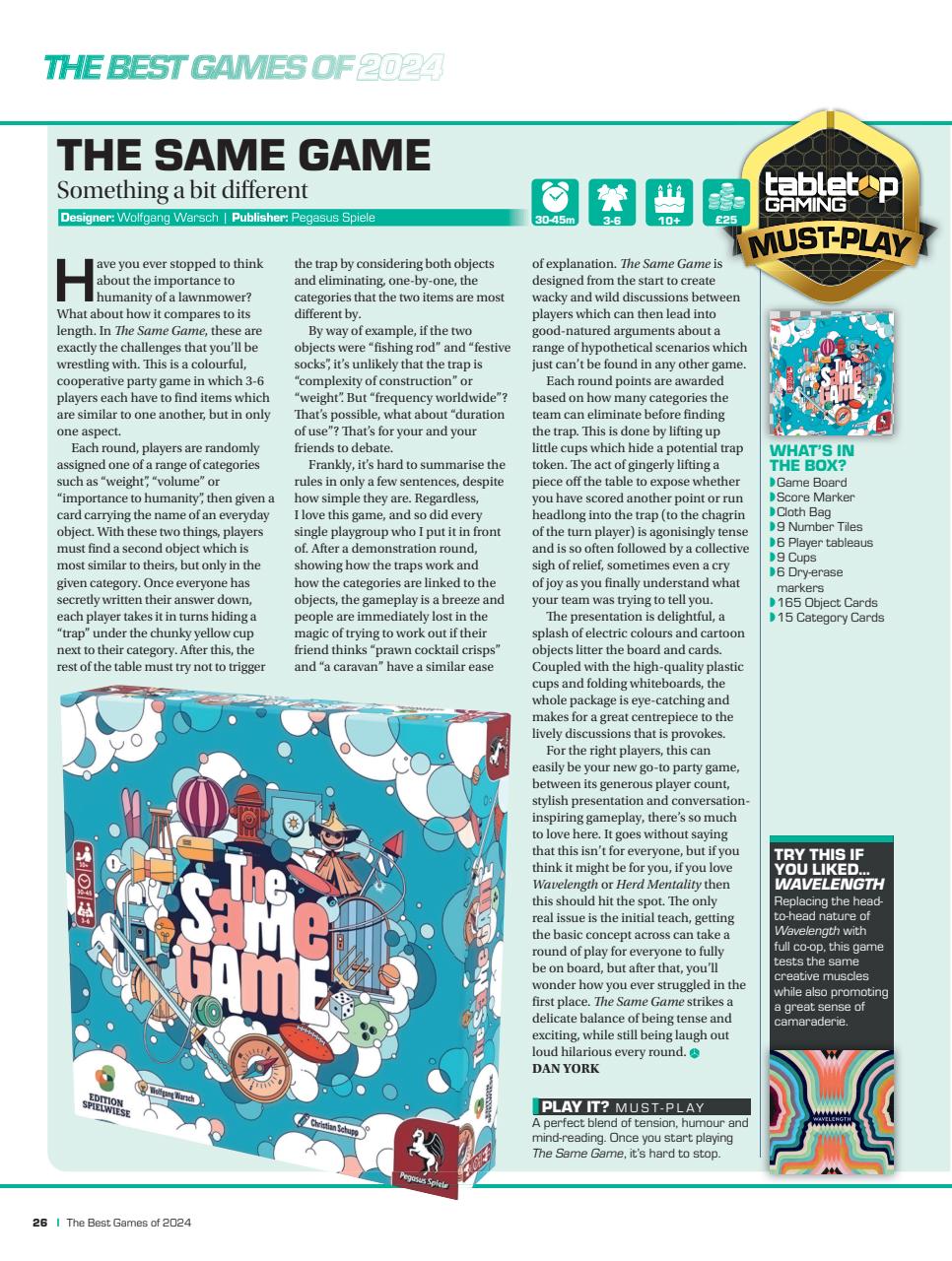 Tabletop Gaming Preview Pages