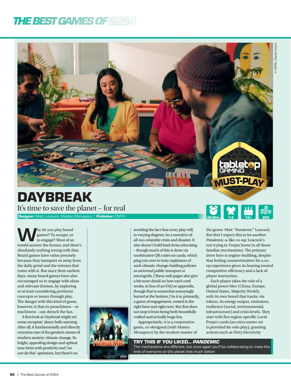 Tabletop Gaming Preview Pages