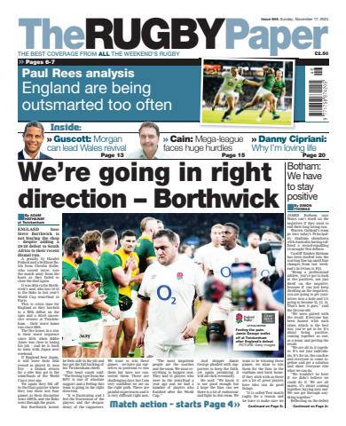 The Rugby Paper issue 17th November 2024