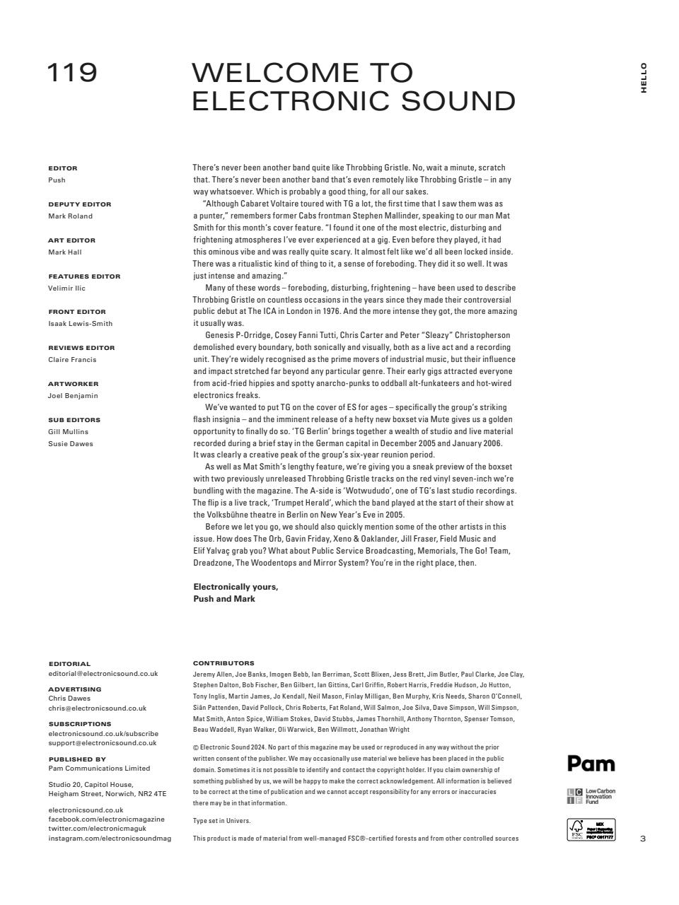 Electronic Sound Preview Pages