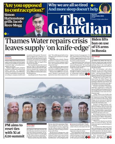 The Guardian Newspaper issue Monday, 18 November 2024