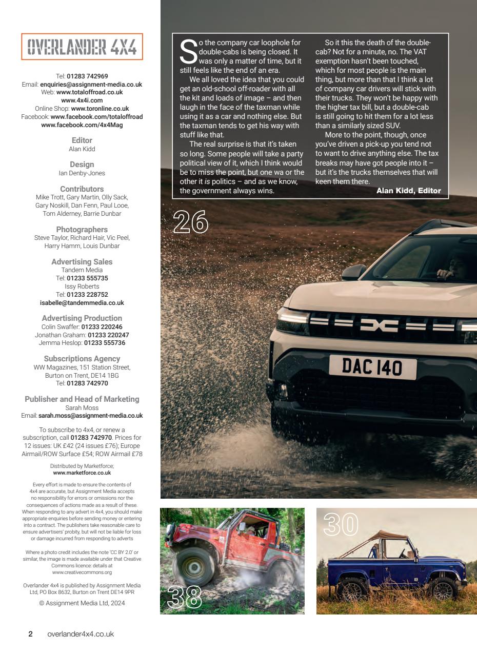 Overlander 4X4 Preview Pages