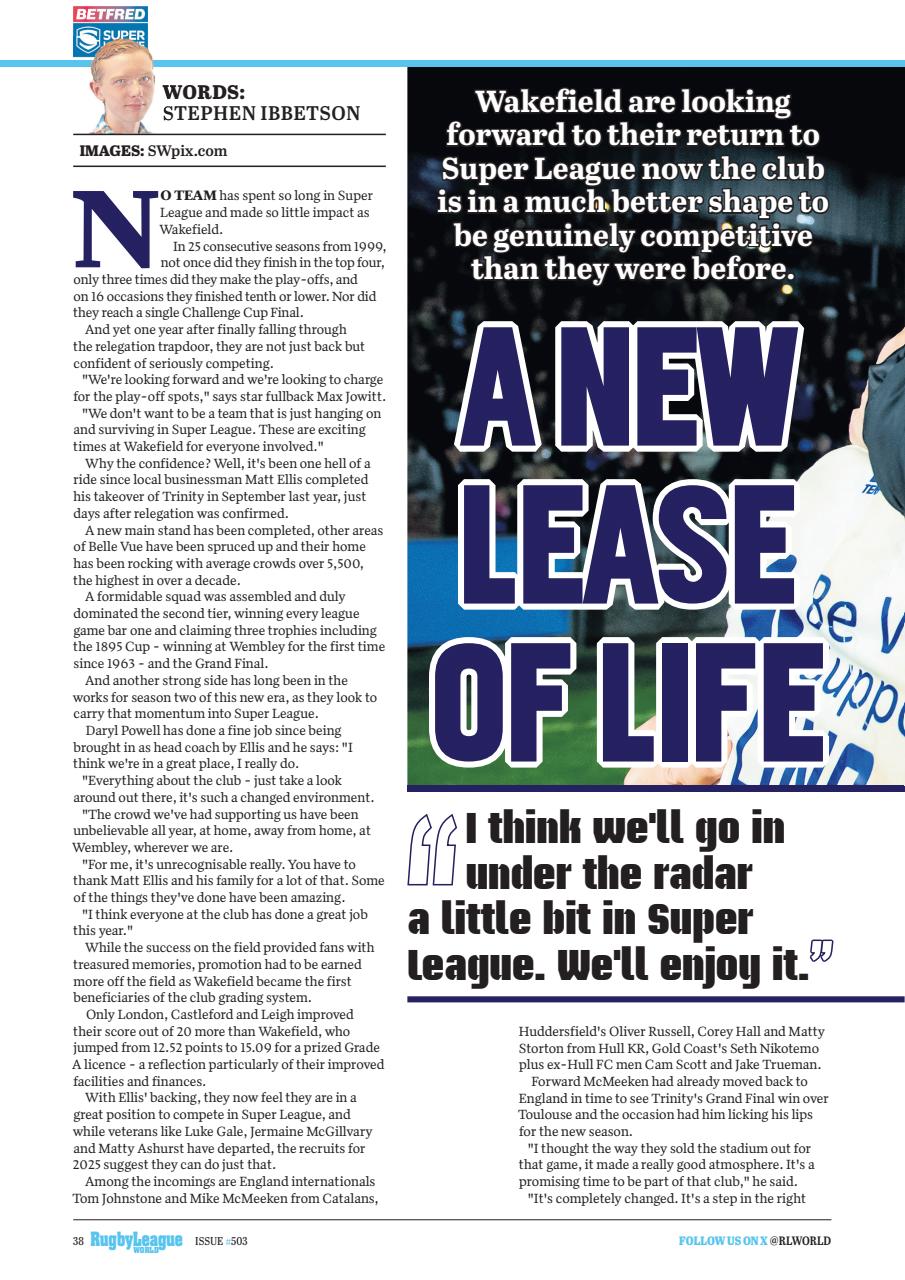 Rugby League World Preview Pages