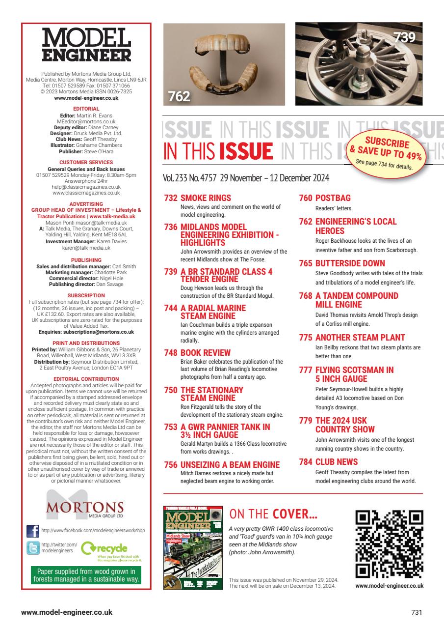 Model Engineer Preview Pages