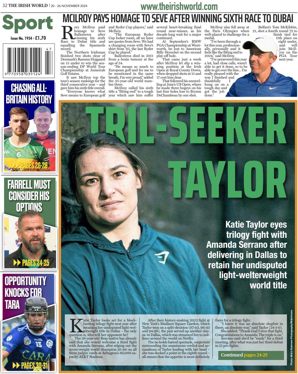 Irish World Preview Pages