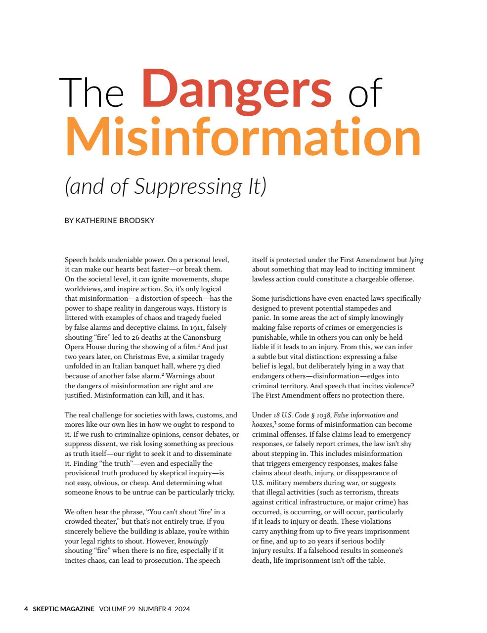 Skeptic Preview Pages