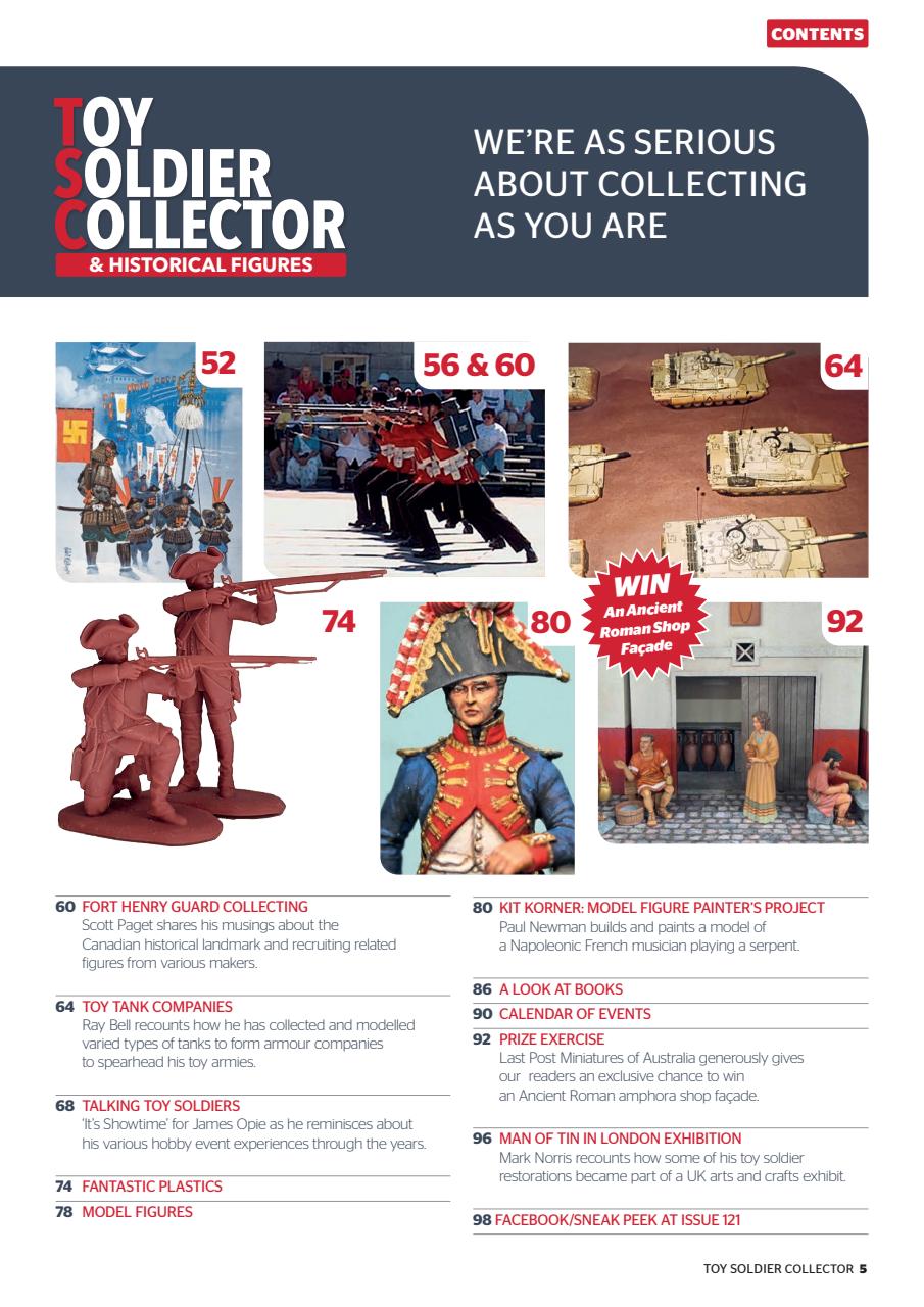 Toy Soldier Collector and Historical Figures Preview Pages