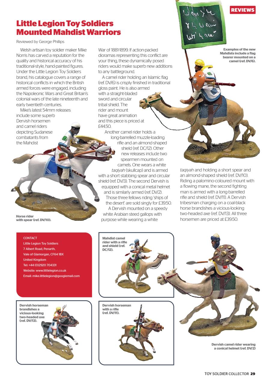 Toy Soldier Collector and Historical Figures Preview Pages
