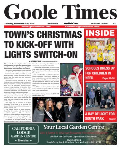 Goole Times issue November 21st 2024