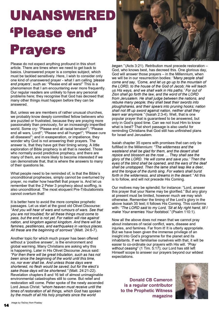 Prophetic Witness Preview Pages