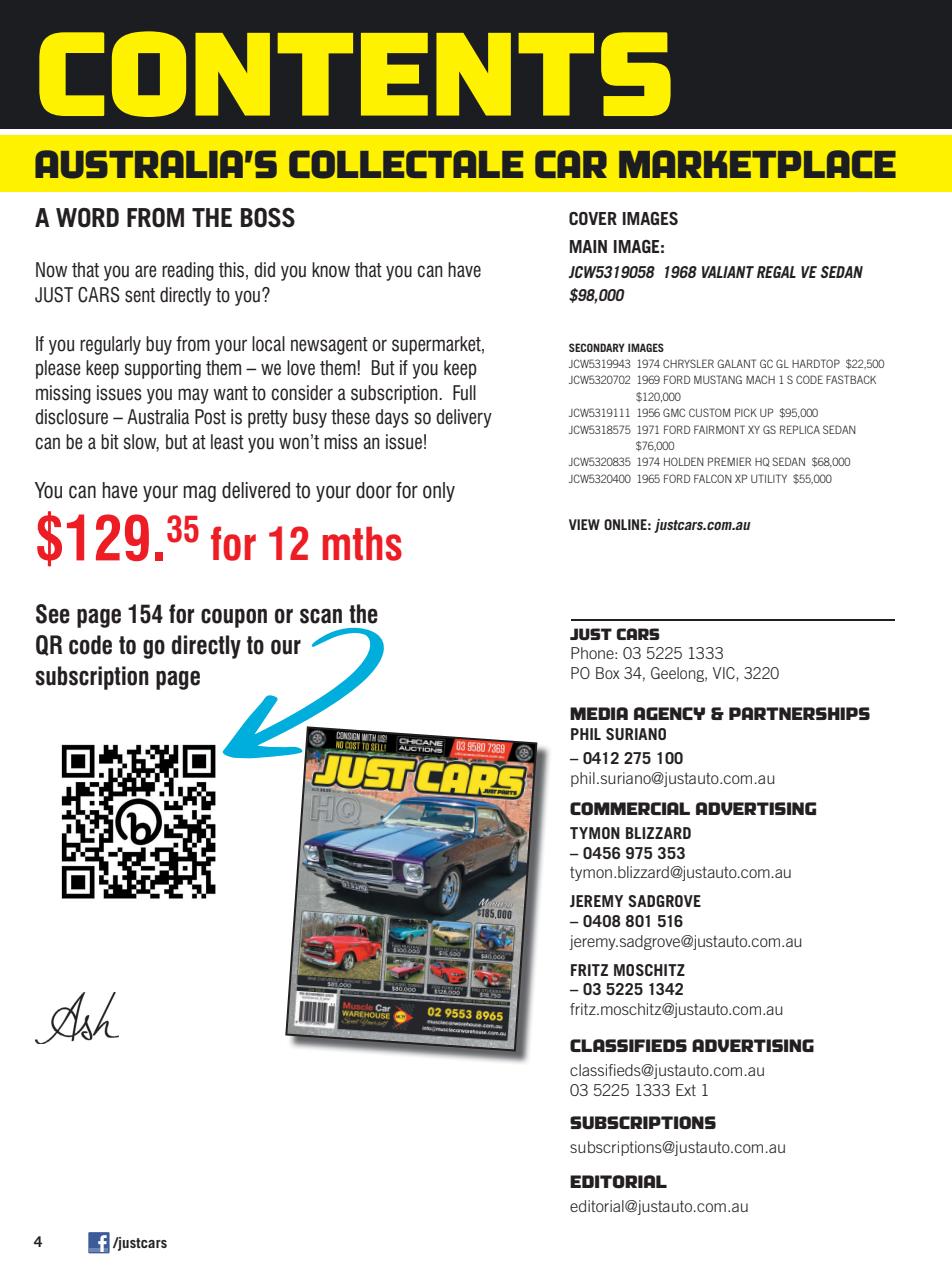 JUST CARS Preview Pages