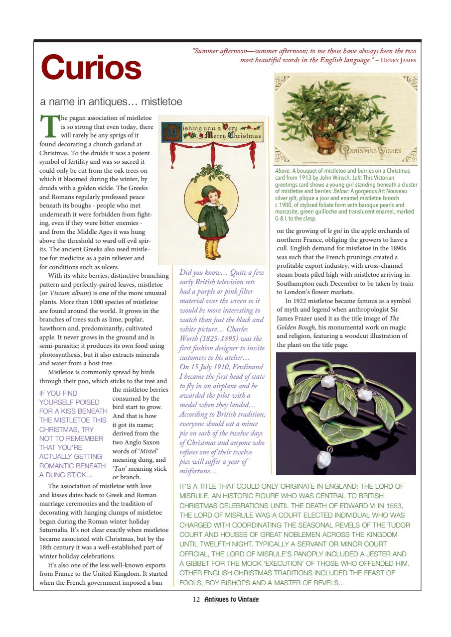 Antiques to Vintage Preview Pages